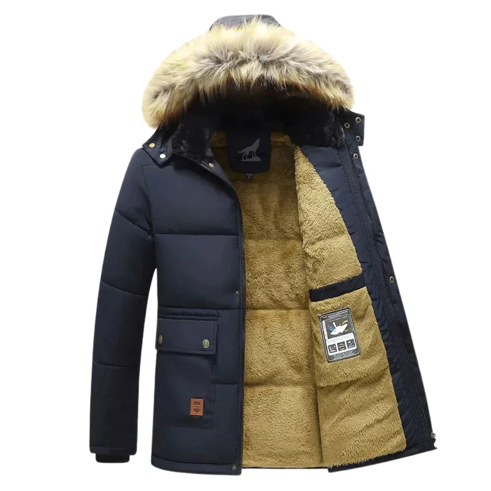 NordicStyle™ Herrenparka für den Winter mit vielseitiger Kapuze