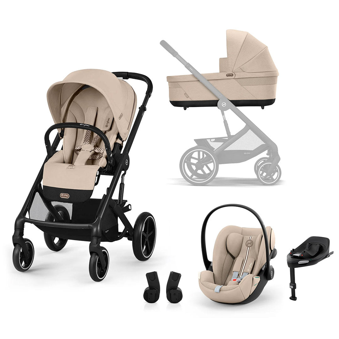CYBEX Balios S Lux Plus Travel System with Cloud G - Almond Beige