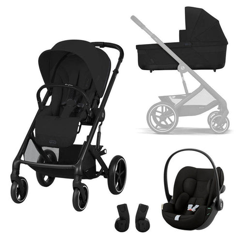 CYBEX Balios S Lux Comfort Travel System with Cloud G - Moon Black