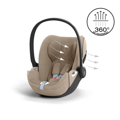 CYBEX Cloud T i-Size Plus Car Seat - Cozy Beige