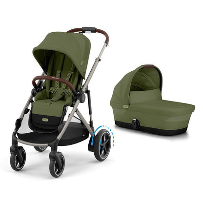 CYBEX e-Gazelle S Pushchair - Moss Green