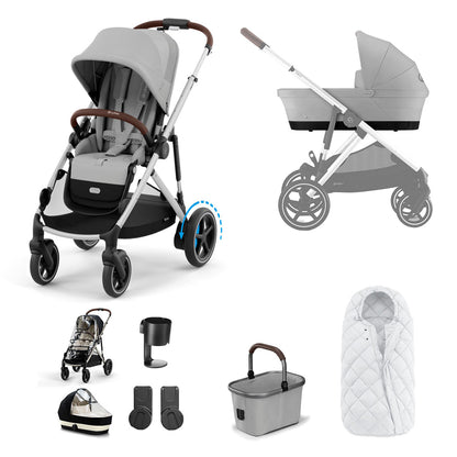 CYBEX e-Gazelle S Essential Pushchair Bundle