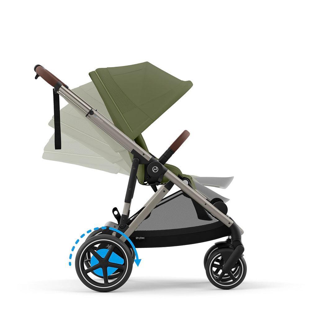 CYBEX e-Gazelle S Pushchair - Moss Green