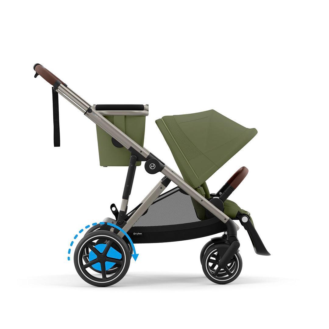 CYBEX e-Gazelle S Pushchair - Moss Green