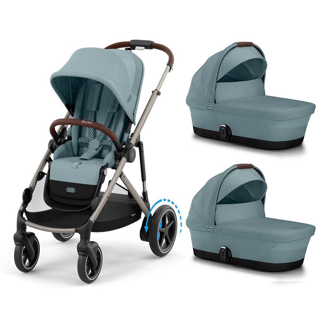 CYBEX e-Gazelle Twin Pushchair