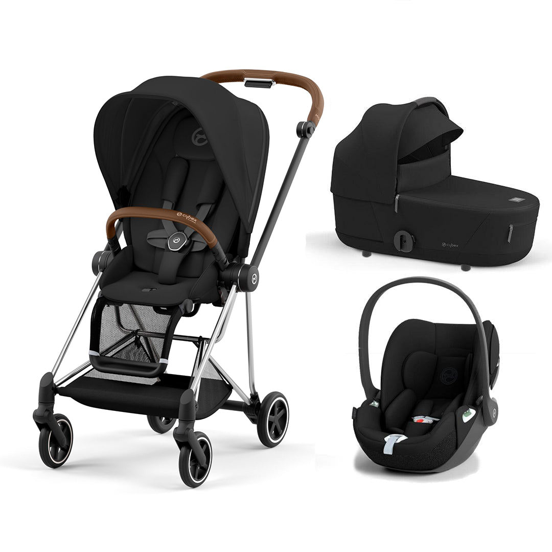 CYBEX Mios + Cloud T Travel System - Sepia Black