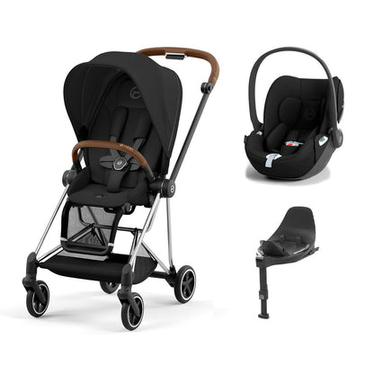 CYBEX Mios + Cloud T Travel System - Sepia Black