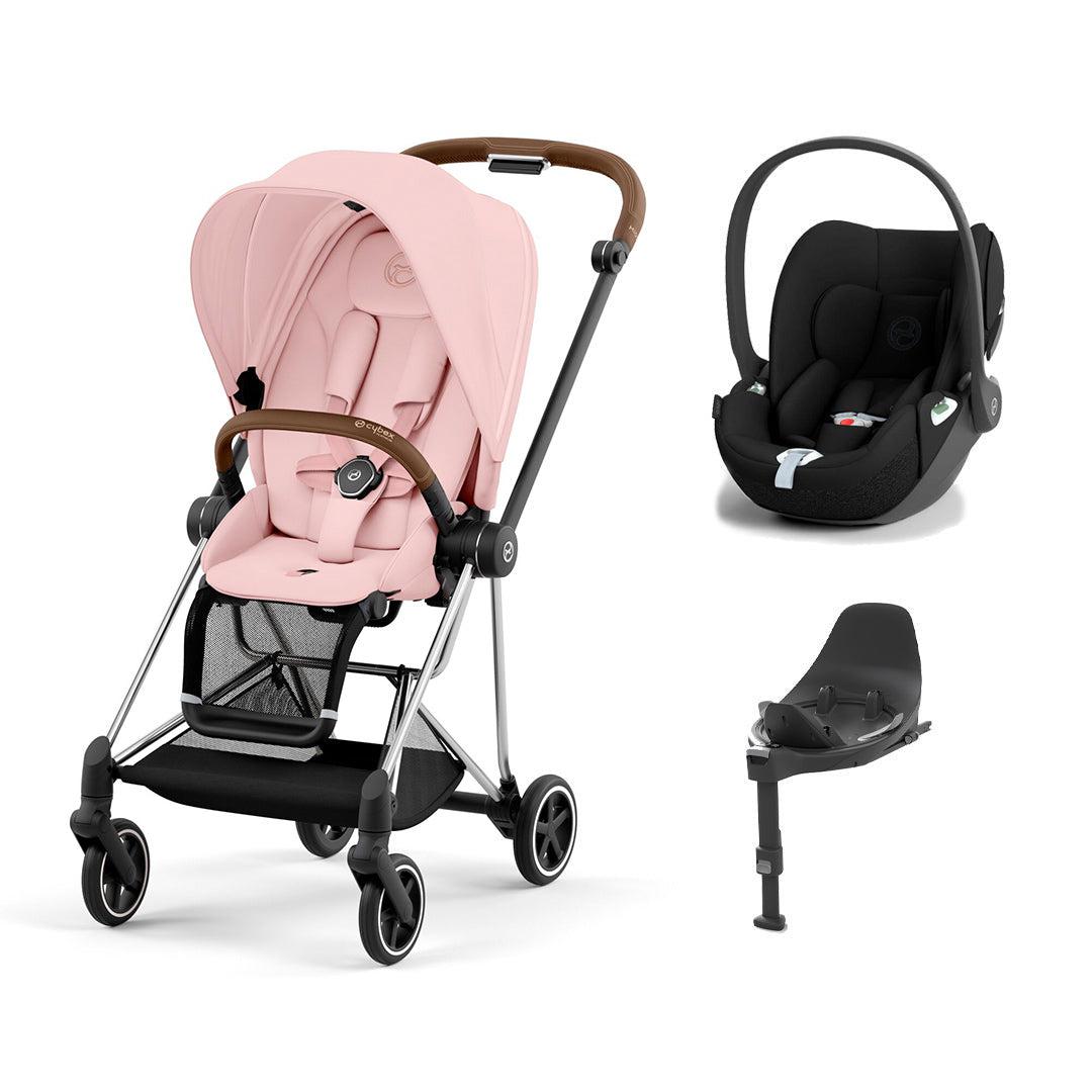 CYBEX Mios + Cloud T Travel System - Peach Pink
