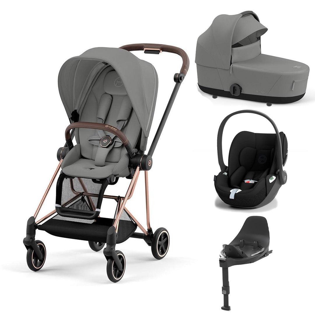 CYBEX Mios + Cloud T Travel System - Mirage Grey