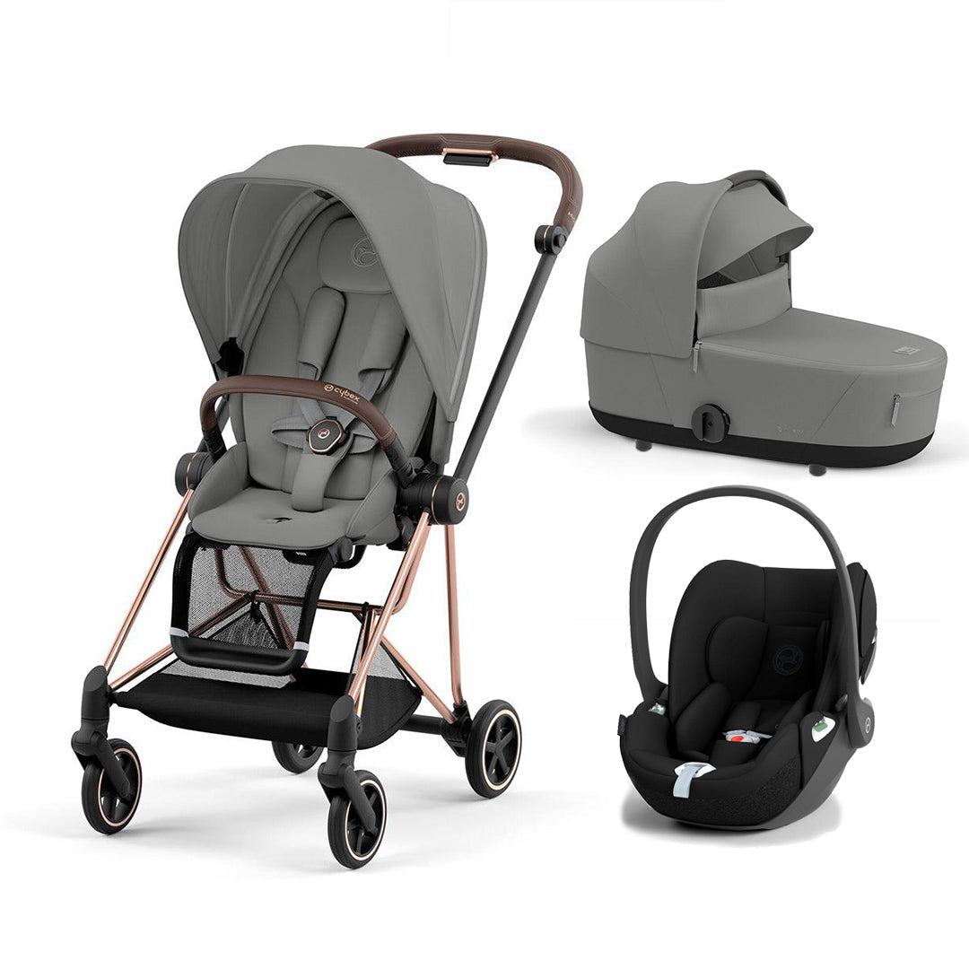 CYBEX Mios + Cloud T Travel System - Mirage Grey