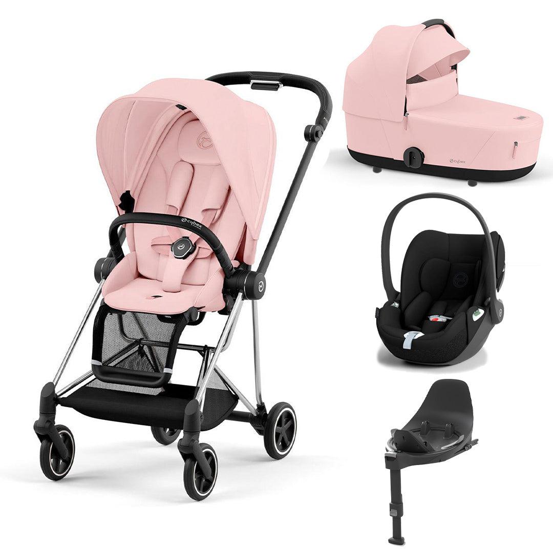 CYBEX Mios + Cloud T Travel System - Peach Pink
