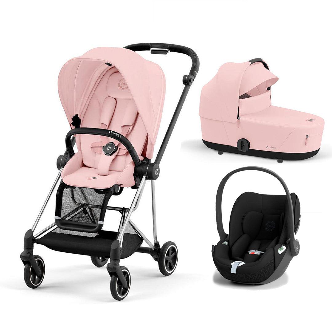 CYBEX Mios + Cloud T Travel System - Peach Pink