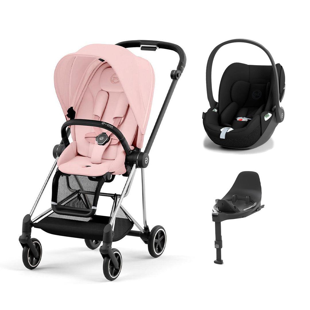 CYBEX Mios + Cloud T Travel System - Peach Pink