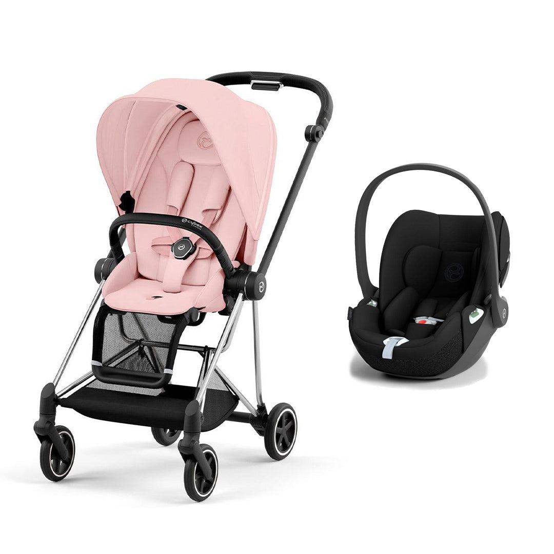 CYBEX Mios + Cloud T Travel System - Peach Pink