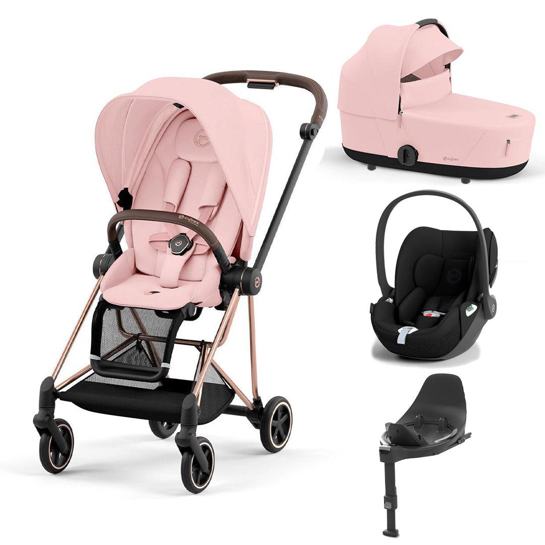 CYBEX Mios + Cloud T Travel System - Peach Pink