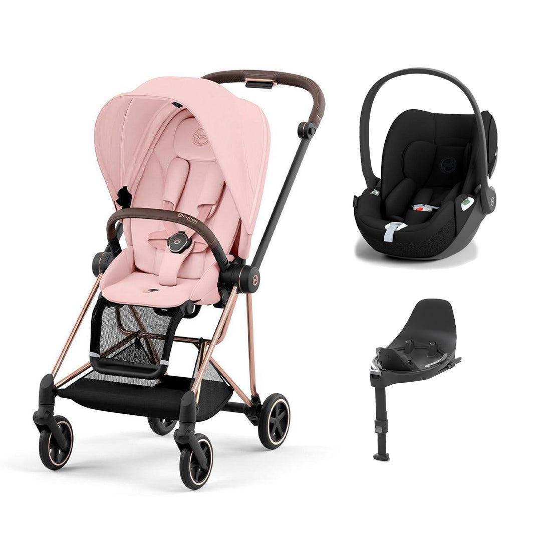 CYBEX Mios + Cloud T Travel System - Peach Pink