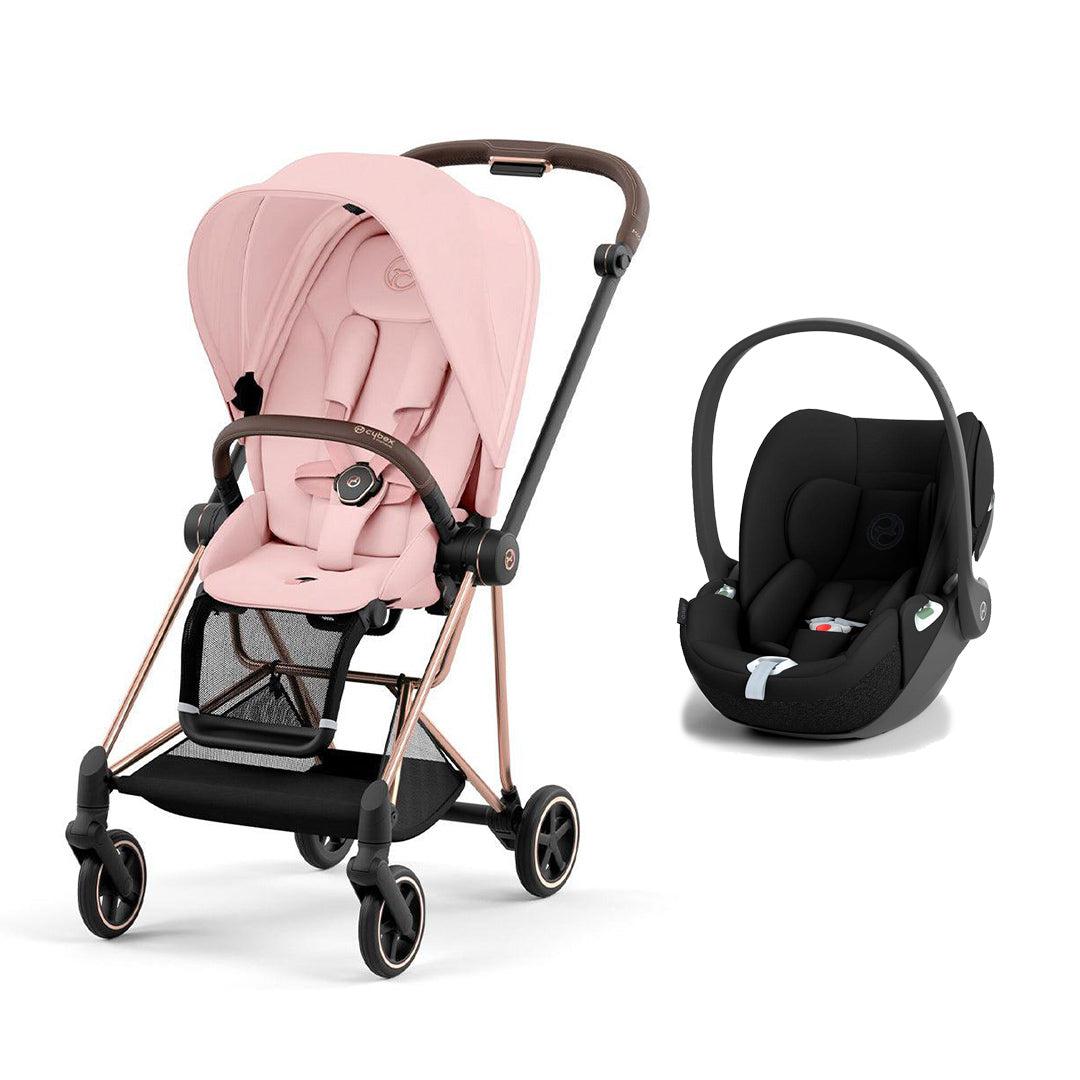 CYBEX Mios + Cloud T Travel System - Peach Pink