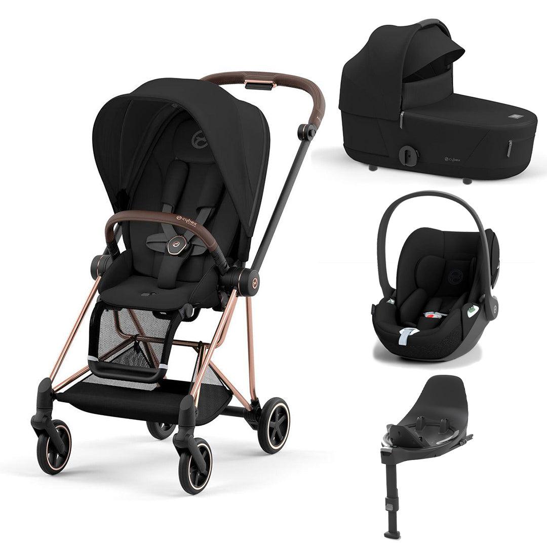 CYBEX Mios + Cloud T Travel System - Sepia Black