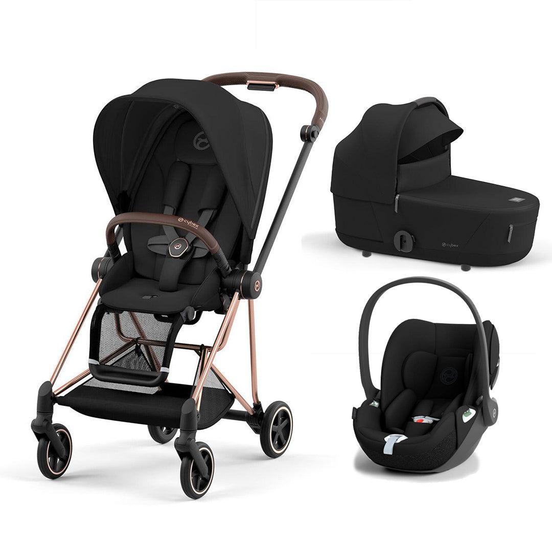 CYBEX Mios + Cloud T Travel System - Sepia Black