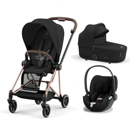CYBEX Mios + Cloud T Travel System - Sepia Black