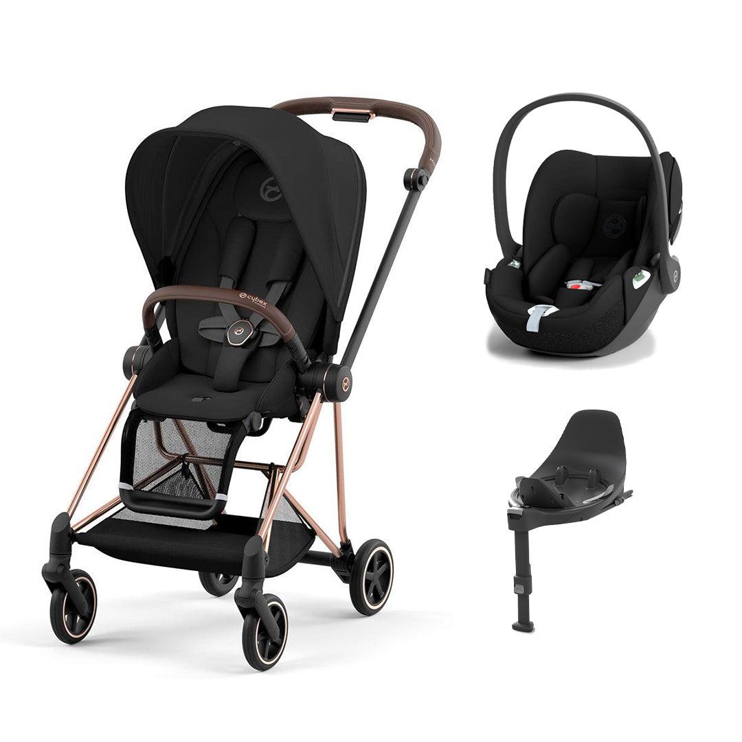 CYBEX Mios + Cloud T Travel System - Sepia Black