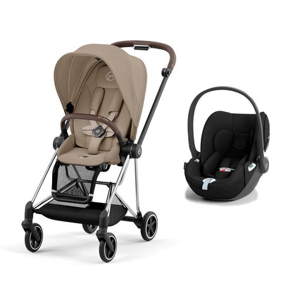CYBEX Mios + Cloud T Travel System - Cozy Beige