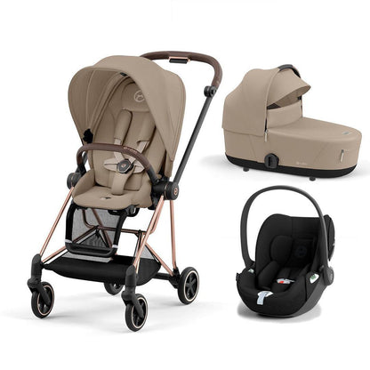 CYBEX Mios + Cloud T Travel System - Cozy Beige