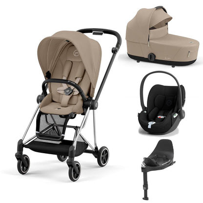CYBEX Mios + Cloud T Travel System - Cozy Beige