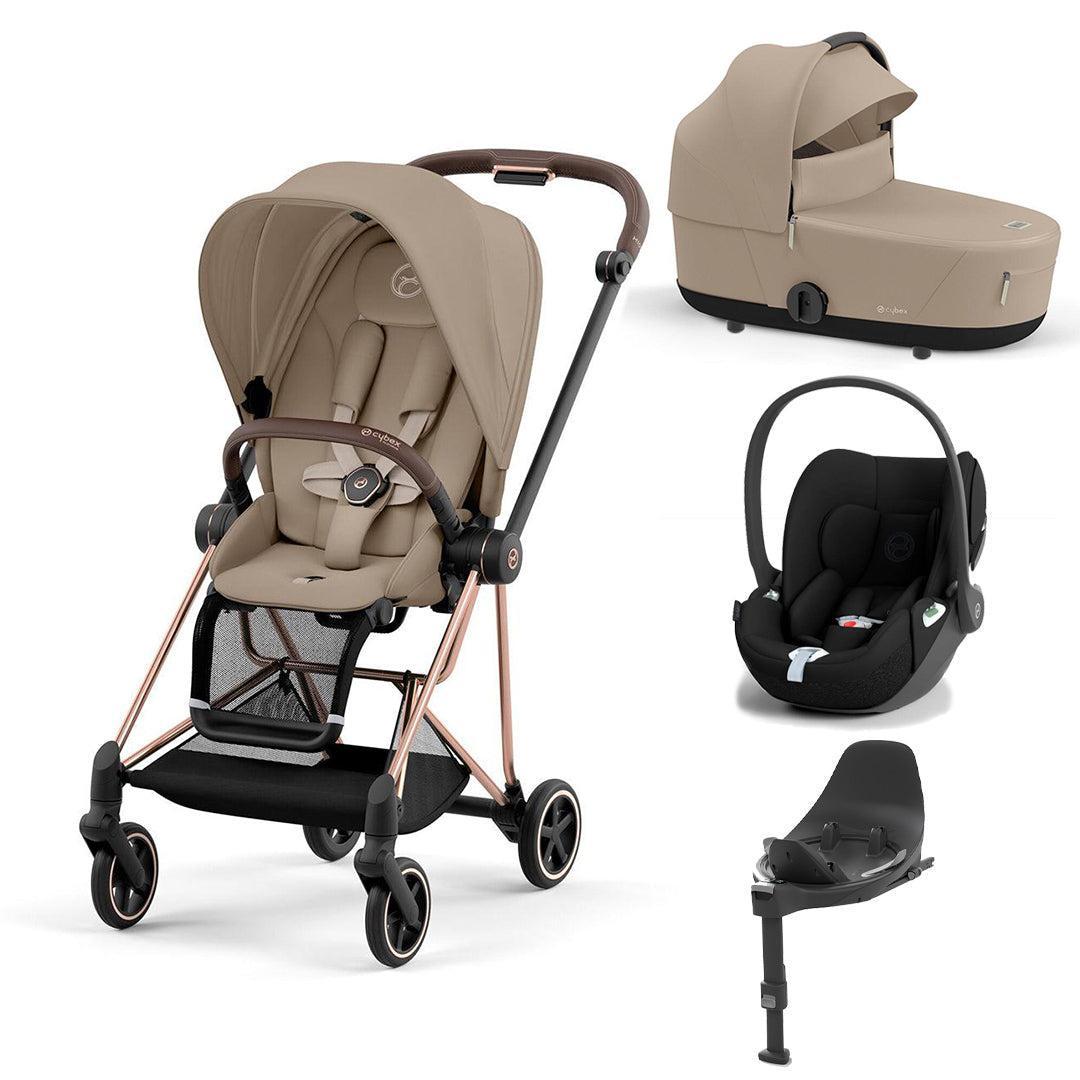 CYBEX Mios + Cloud T Travel System - Cozy Beige
