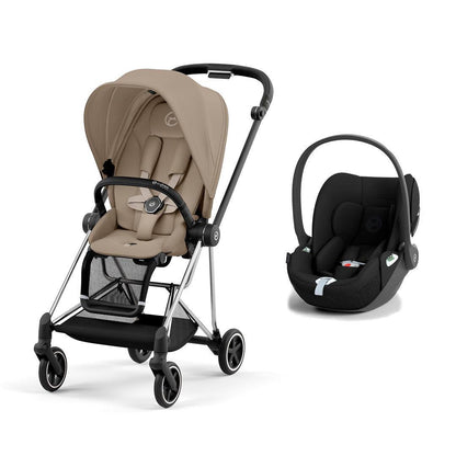 CYBEX Mios + Cloud T Travel System - Cozy Beige