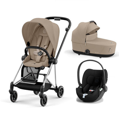 CYBEX Mios + Cloud T Travel System - Cozy Beige