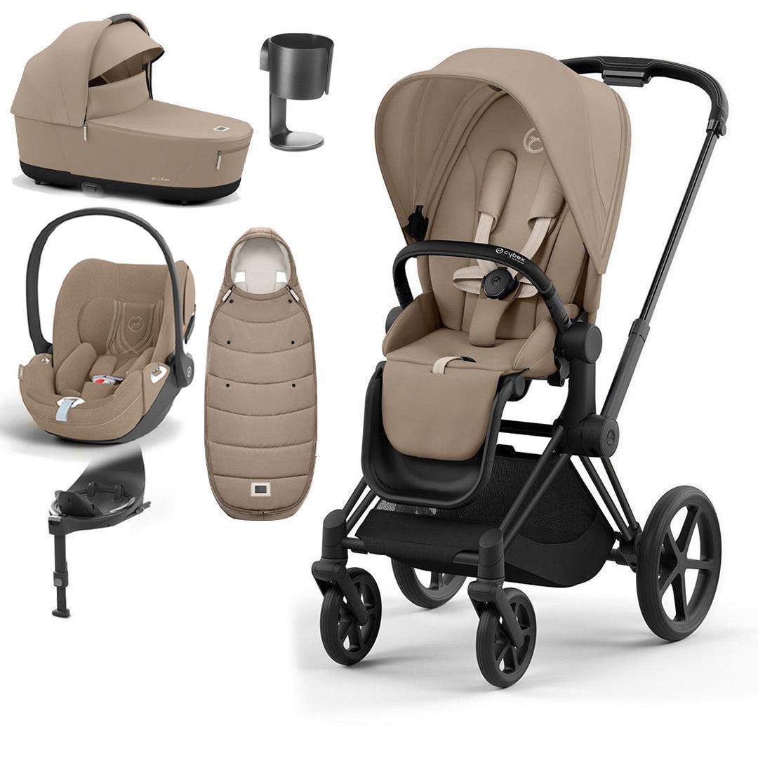 CYBEX Priam Cloud T Premium Travel System - Cozy Beige