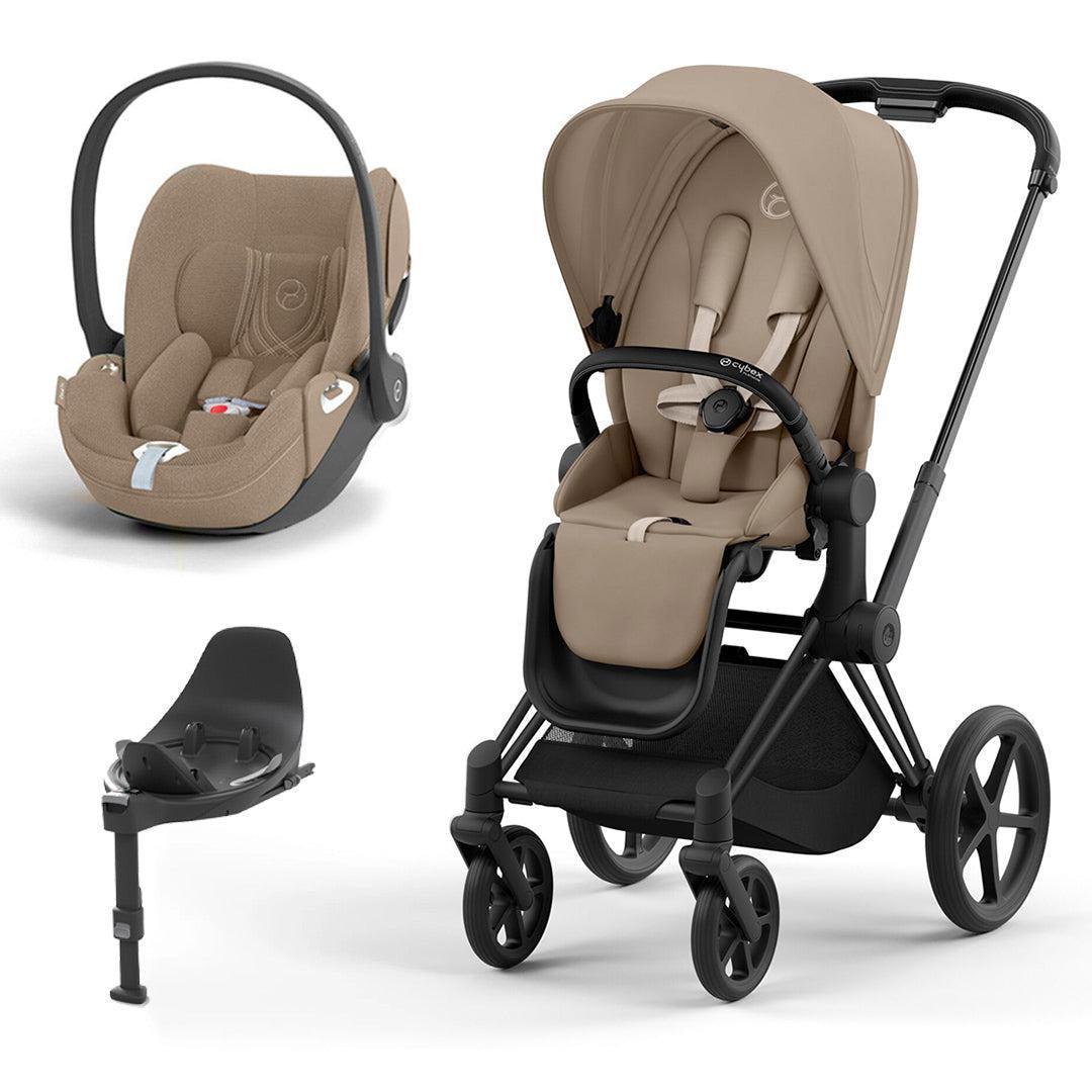 CYBEX Priam Cloud T Travel System - Cozy Beige