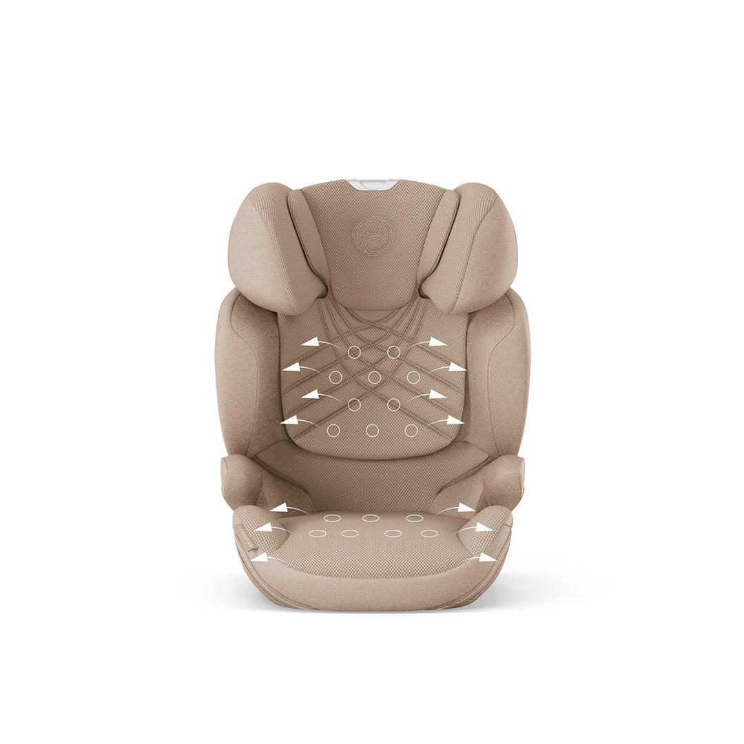 CYBEX Solution T i-Fix Plus Car Seat - Cozy Beige