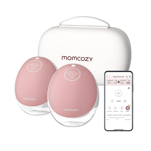 Momcozy M9 Double Breast Pump - White